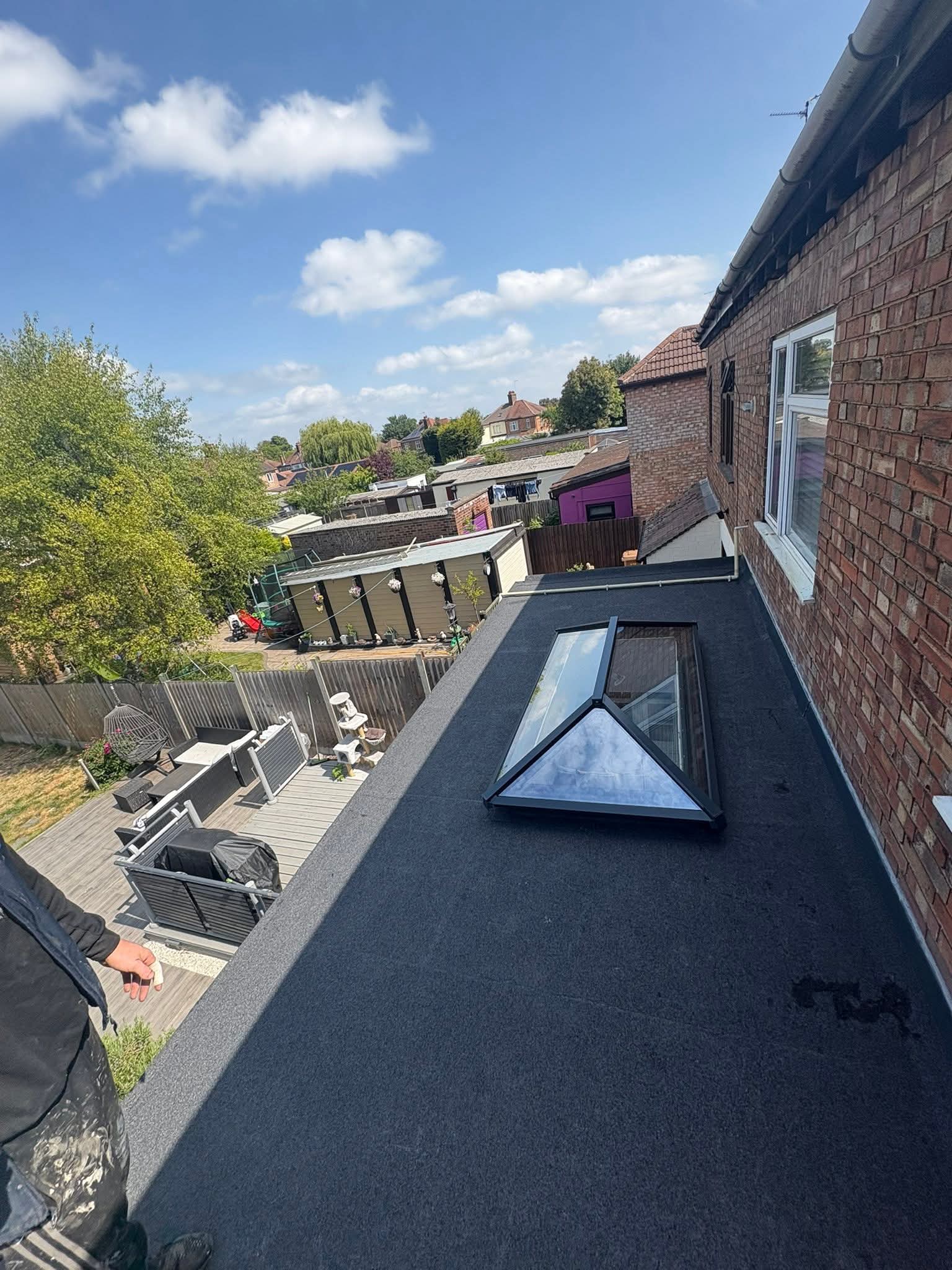 Slate roof finished by Cambridgeshire Roofing Solutions